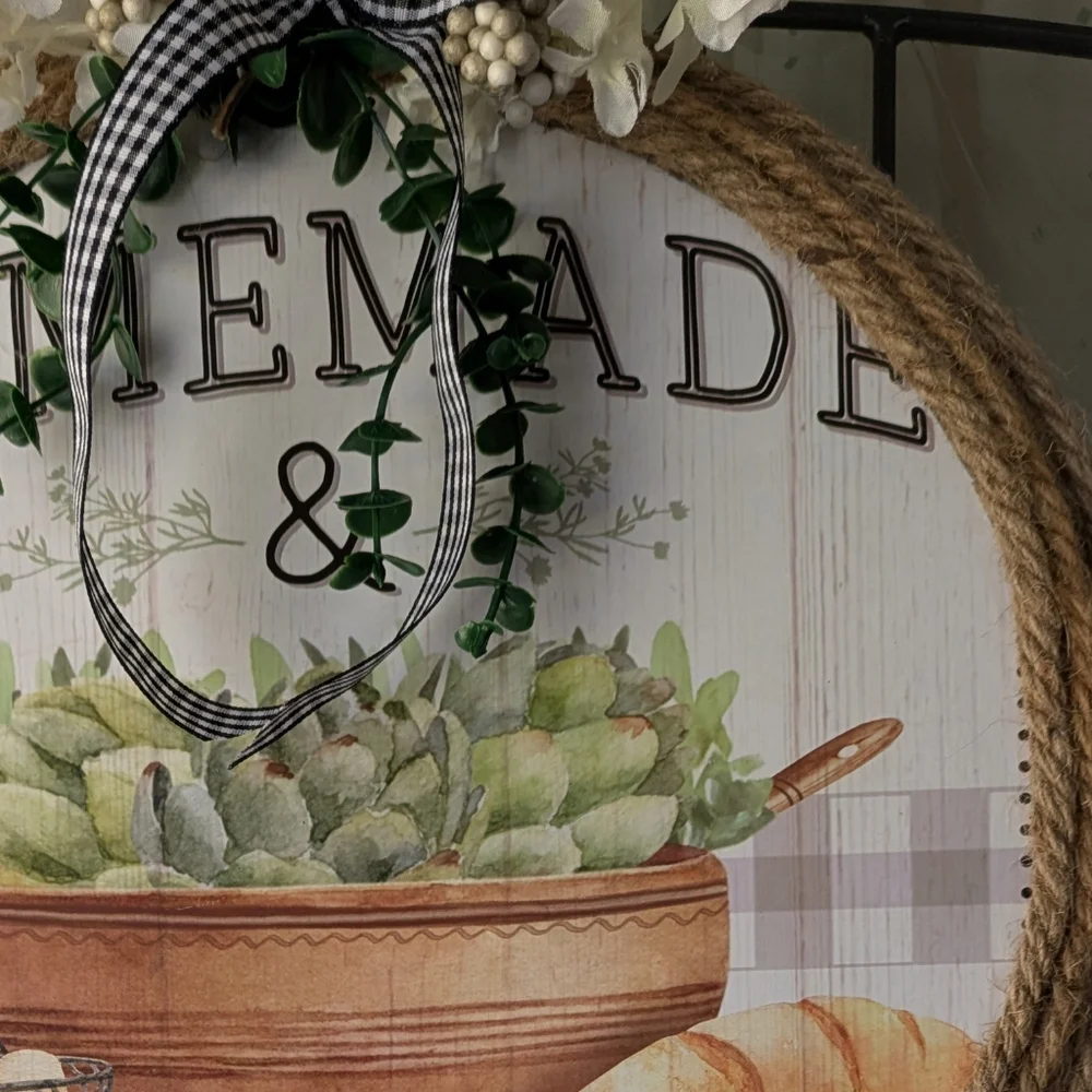 Rustic Kitchen Wall Decor with Rope Accent - Picture 8 of 13